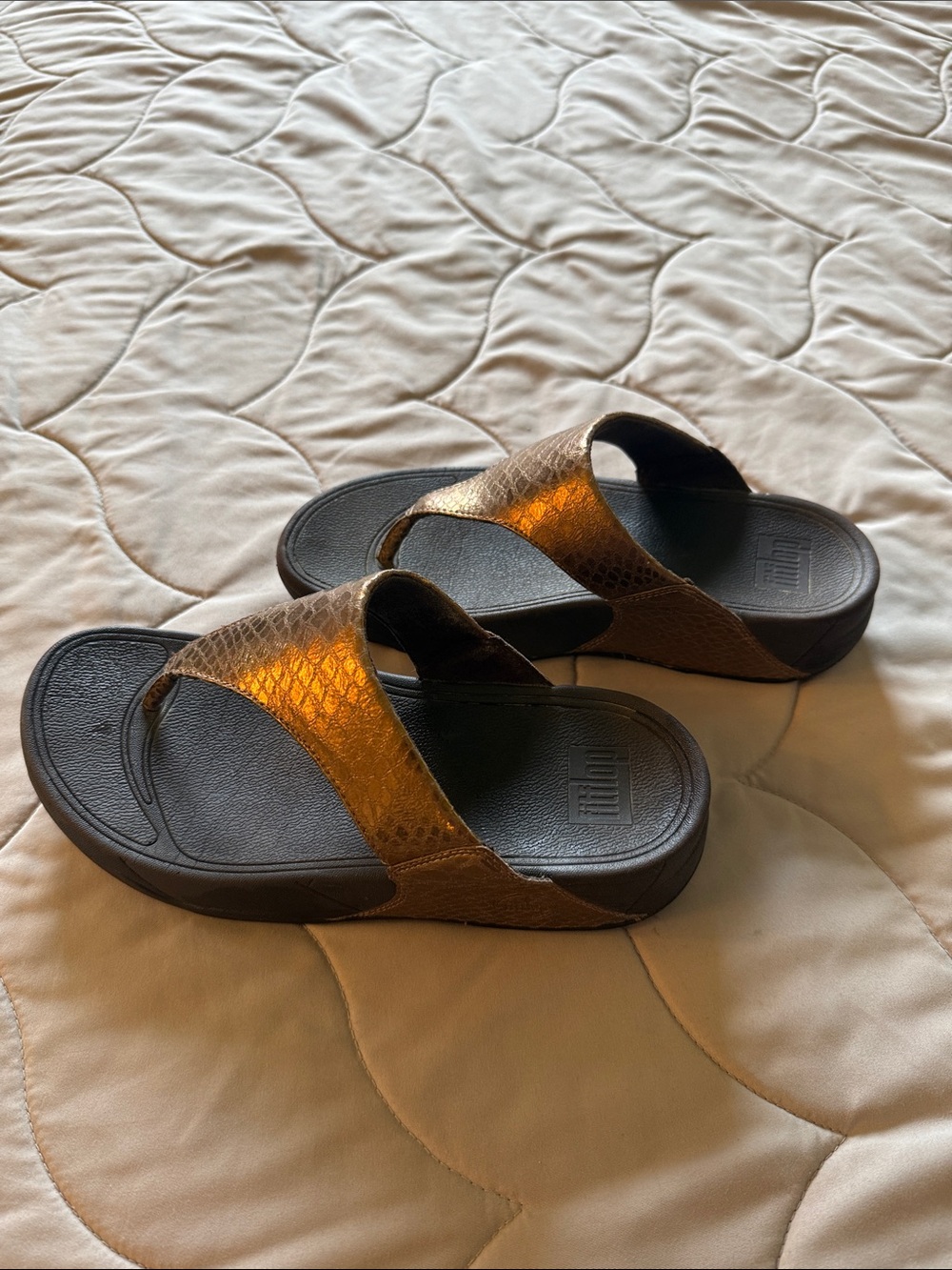 Fitflop Bronze Metallic Sandals